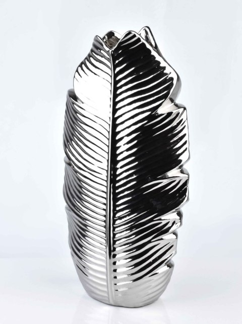 LEAF SILVER WAZON 7,5x17xh35cm LEAF SILVER WAZON 7,5x17xh35cm