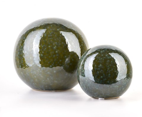 SAGGIO GREEN Kula dekoracyjna 10X10XH9,5zielona SAGGIO GREEN Kula dekoracyjna 10X10XH9,5zielona