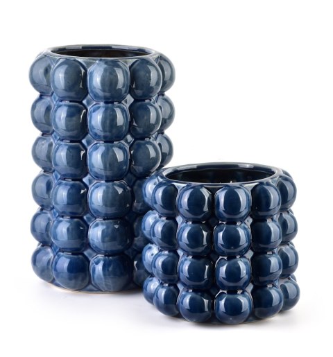 VALA BLUE Wazon 16x16xh26,5cm VALA BLUE Wazon 16x16xh26,5cm