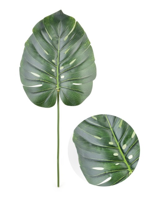 VIRIDIIS Sztuczny kwiat 77x36cm liść monstery VIRIDIIS Sztuczny kwiat 77x36cm liść monstery