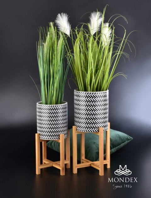 AVA BLACK DONICZKA śr.20xh23cm na stojaku AVA BLACK DONICZKA śr.20xh23cm na stojaku