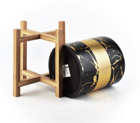 AVA GOLD DONICZKA śr.18xh20cm na stojaku AVA GOLD DONICZKA śr.18xh20cm na stojaku