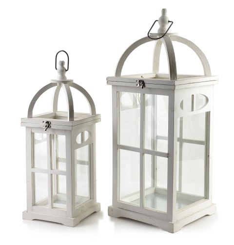 LOKKE Komplet 2 latarni 25x25x64/18x18x48cm LOKKE Komplet 2 latarni 25x25x64/18x18x48cm