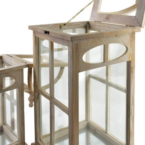 LOKKE Komplet 2 latarni 25x25x64/18x18x48cm LOKKE Komplet 2 latarni 25x25x64/18x18x48cm