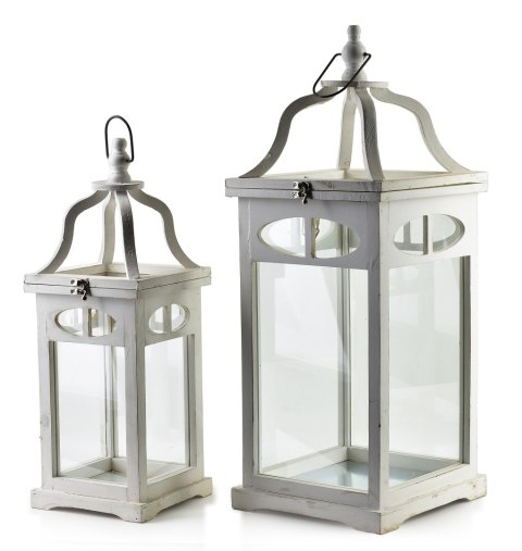LOKKE Komplet 2 latarni 25x25x64/18x18x49cm LOKKE Komplet 2 latarni 25x25x64/18x18x49cm