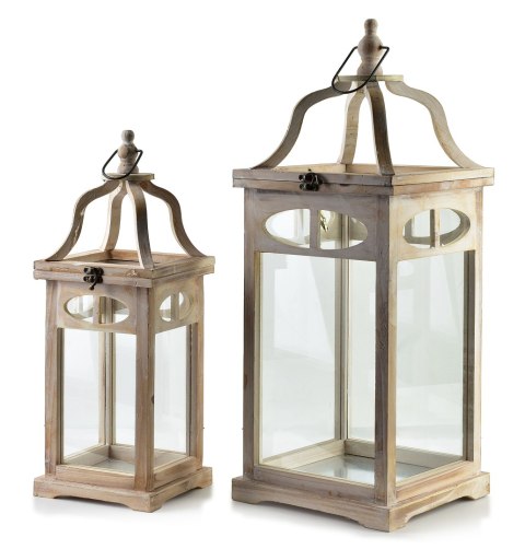LOKKE Komplet 2 latarni 25x25x64/18x18x49cm LOKKE Komplet 2 latarni 25x25x64/18x18x49cm