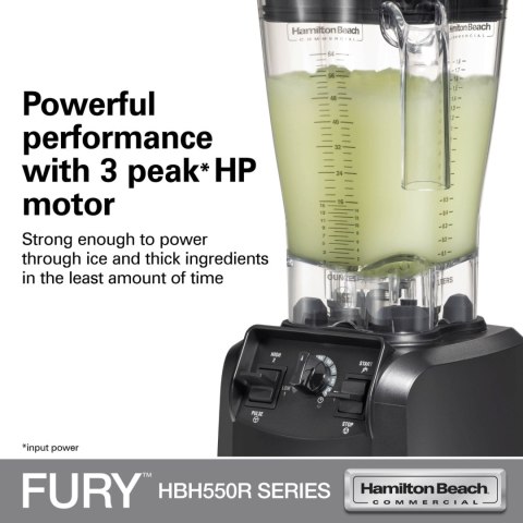 Blender barmański HBH550R-CE Fury® 1.8l 880W, Hamilton Beach Commercial Blender barmański HBH550R-CE Fury® 1.8l 880W, Hamilton Beach Commercial