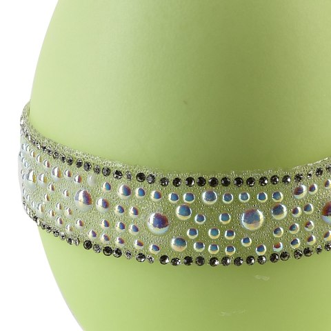 Świeca CRYSTAL jajko duże 7x11cm zielona Świeca CRYSTAL jajko duże 7x11cm zielona